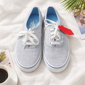 Vans Light Blue Canvas Sneakers NWT